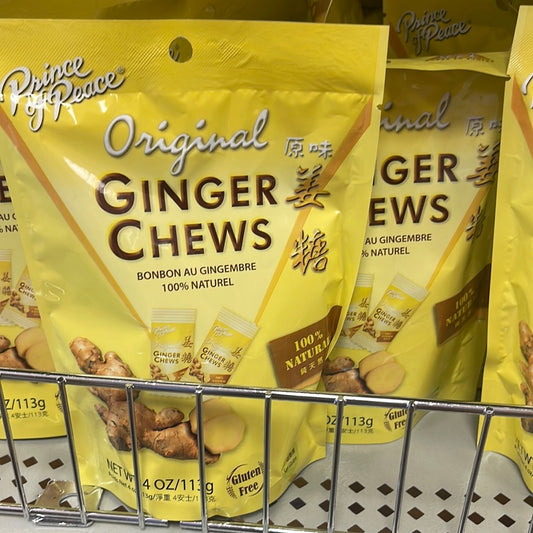 Prince of Peace Ginger Chews original flavor 113 g